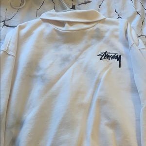 White stussy turtleneck